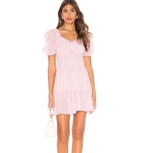 LoveShackFancy Pink Mini Dress